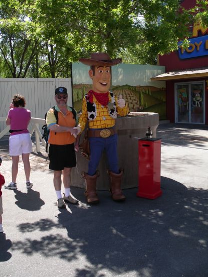 George with a Woody