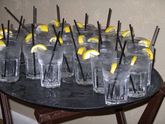 Cash bar at a skater banquet