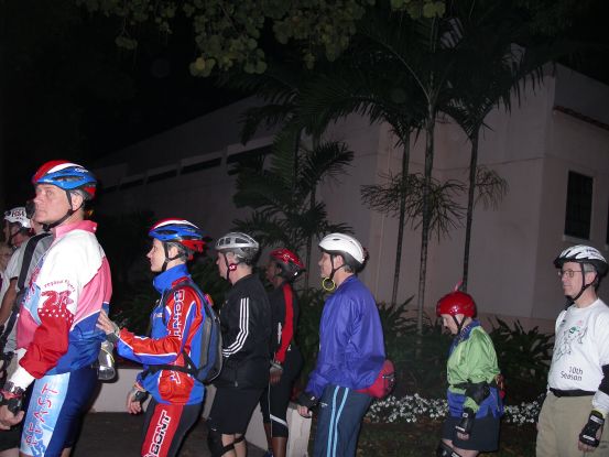 Skaters over dressed for our only cool evening