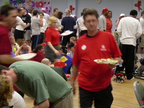 Notice the food is the only thing in focus; I'm famished