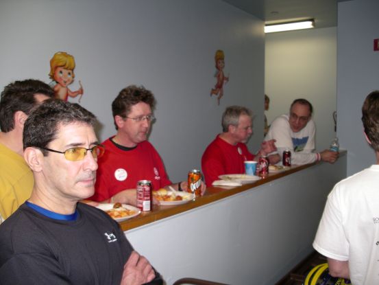 Guy thinking he's not going to win anything, though Dan comes away with $175 in free food