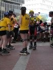 Skaters flying their colors
