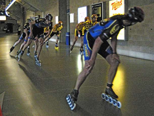 Cale slows down for his team members. (Like that Cale?) Photo: Darlene Prois