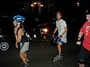 Nina and Rob, using their helmets more wisely.