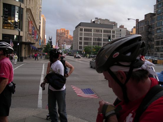 Phil doing the flag thing