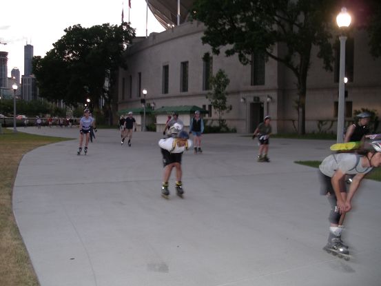 Speeding out of Solider field...