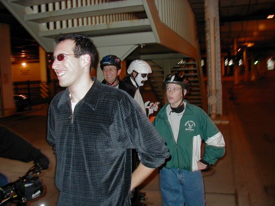 Dave, in the costume of a man who can stay on his feet throughout an entire rave.