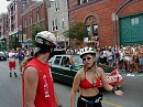 Can there be a better place to catch up then in the middle of a parade. I don't think so.