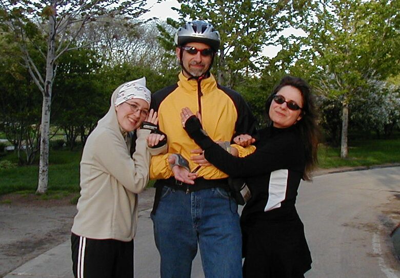 Living some kind of tough life, the bobarazzi hands the camera off to a bud to snap this candid image.