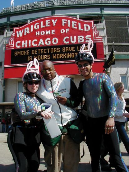Competing anti-smoking products: the gum man and Team Endit.