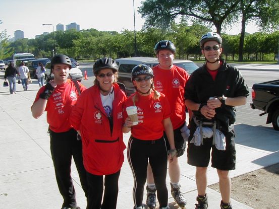 Pre-event coffee, always a must for the NSP volunteers.