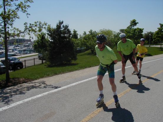 Getinline skaters, including John Silker