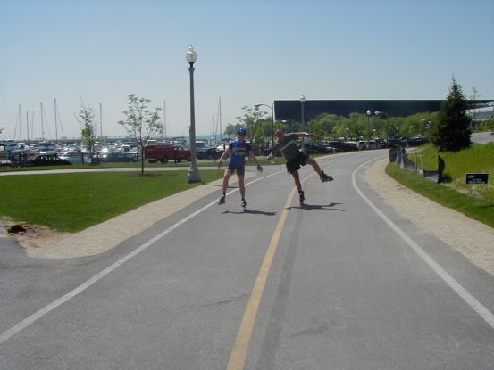 Speaking of voguing for the camera, Steve and Nina.