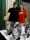 Craig and Monica showing off the new line of Nike skates