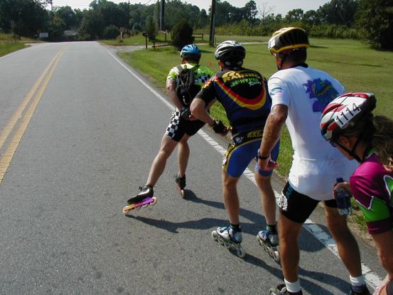 Ah ha, Tom now has only 9 wheels, this is somewhere before rest stop four.