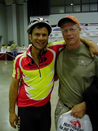 Two record holders for two very different events Eddy Matzger and John Silker.