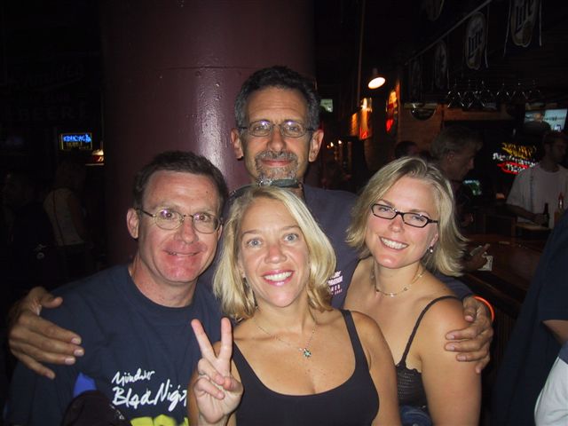 Part of the downtown Chicago group, Tom, Heidi, Julie and yours truly.