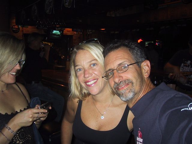Saturday evening festivities, Heidi and the bobarazzi.