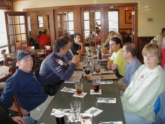 Post-race lunch, uh and drinks.