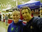 Sadie and the bobarazzi, fellow New Trier folk at the race expo