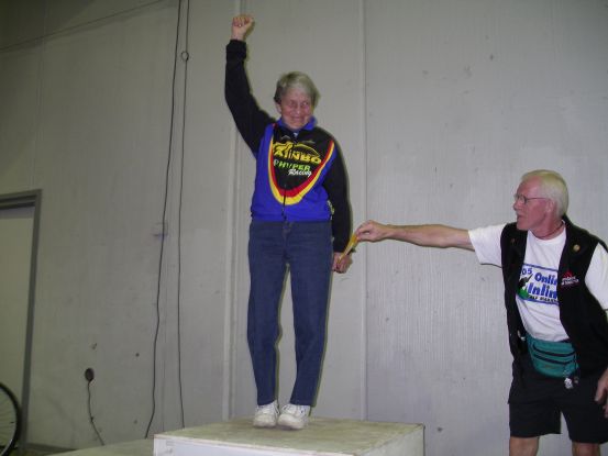 June wins her age group
