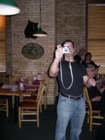 Greg challenges the bobarazzi for photo dominance